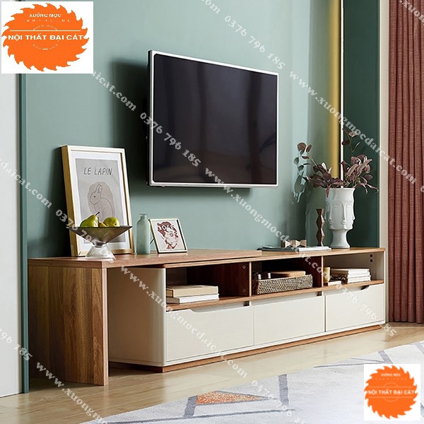 Kệ tivi gỗ MDF thiết kế hiện đại KTV253