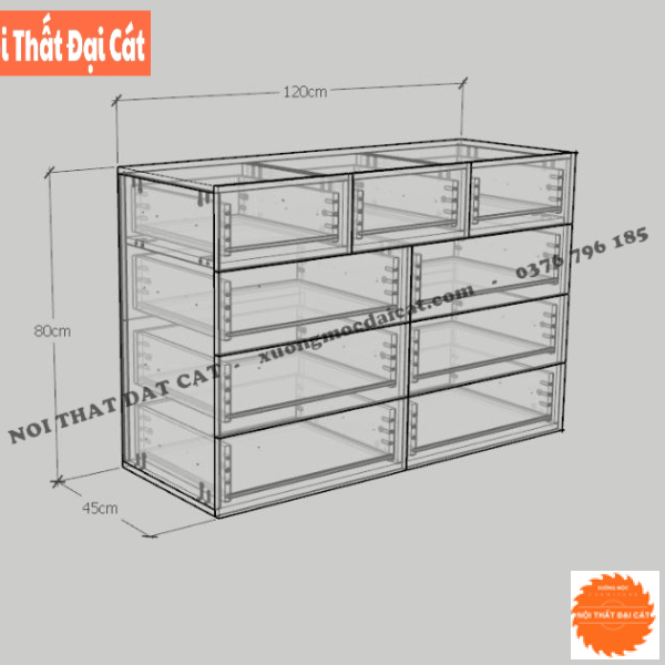 Tủ lưu trữ , tủ trang trí đa năng TĐ064