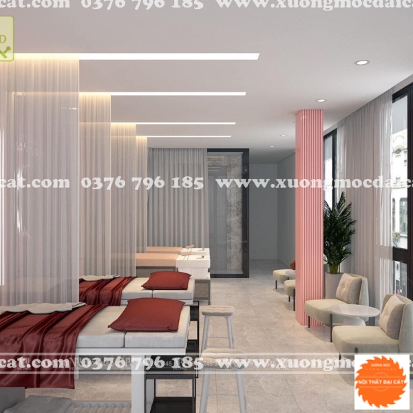 Mẫu thiết kế nội thất Spa - Thẩm mỹ viện MS007