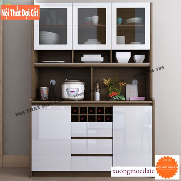 Tủ đồ nhà bếp gia đình bằng gỗ TBN099