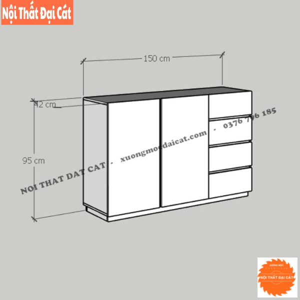 Tủ lưu trữ đựng đồ nhỏ gọn TĐ066
