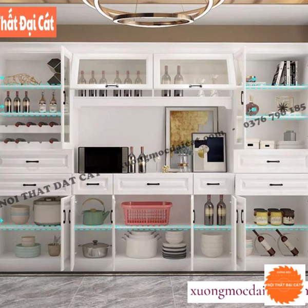 Tủ để đồ nhà bếp cáo cấp hiện đại TBN100
