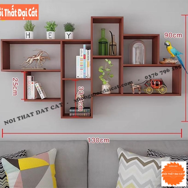 Kệ treo tường trang trí phòng khách KTT160