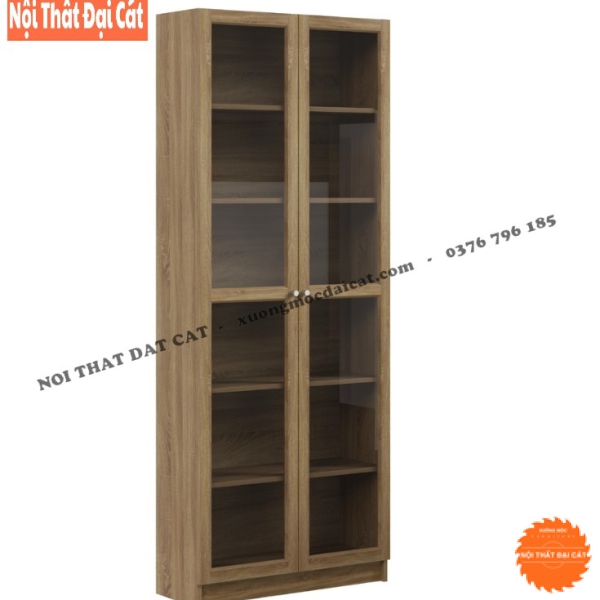Kệ sách nhiều tầng thiết kế 2 cánh mở KS206