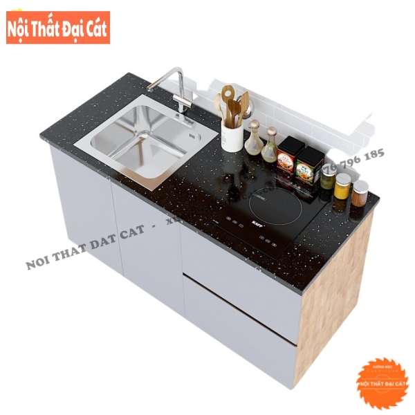 Tủ bếp mini thiết kế đa năng TBMN007