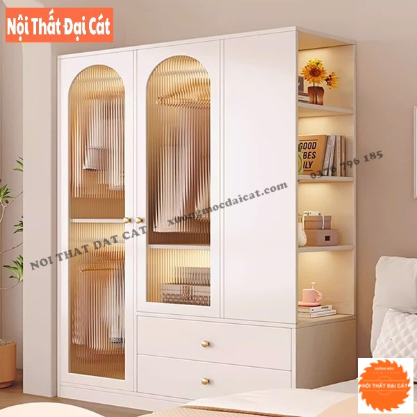 Tủ áo quần gỗ thiết kế sang trọng, hiện đại TA477