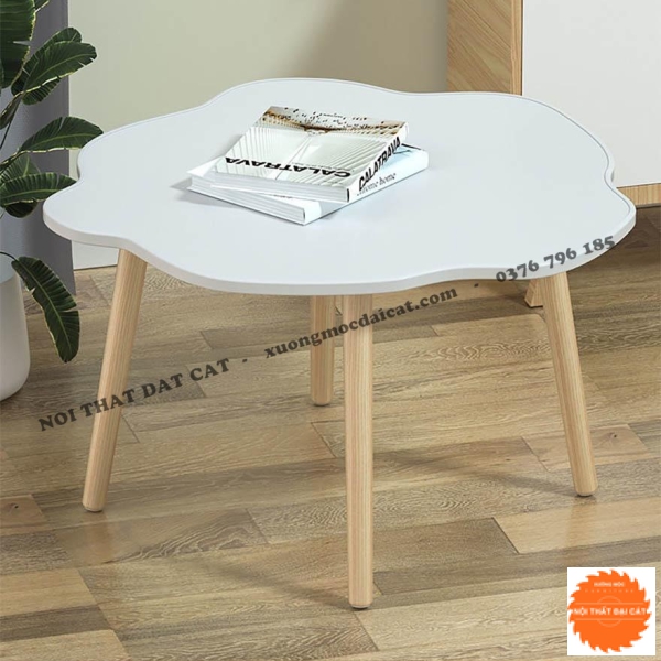 Bàn sofa gỗ thiết kế hình hoa BS080