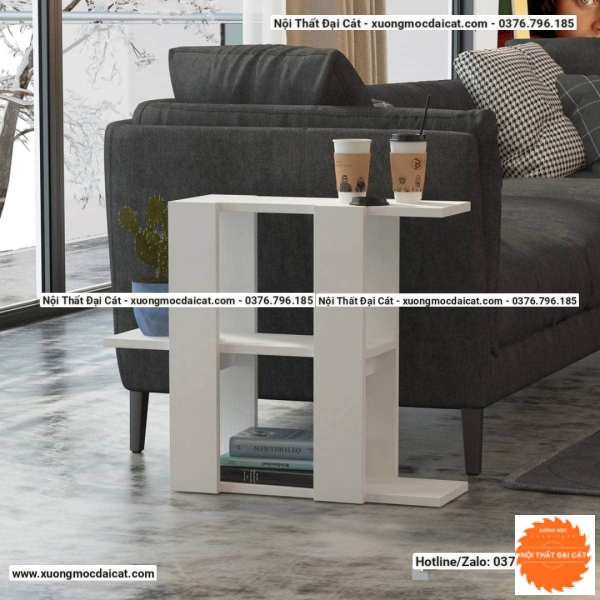 Bàn gỗ cạnh sofa thiết kế nhỏ gọn BGS003