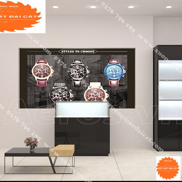 Mẫu thiết kế shop đồng hồ MS003