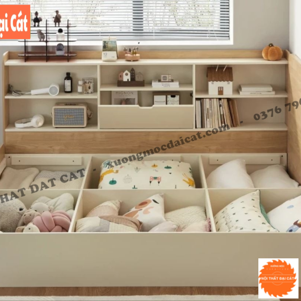 Giường ngủ cao cấp bằng gỗ G139