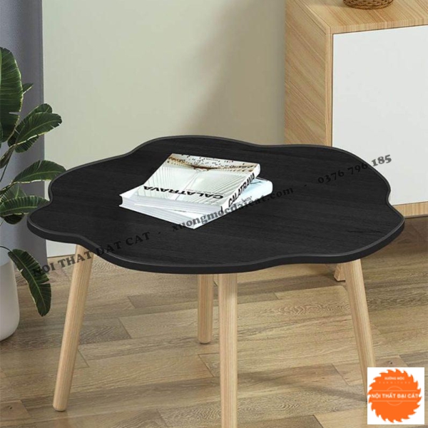 Bàn sofa gỗ thiết kế hình hoa BS080