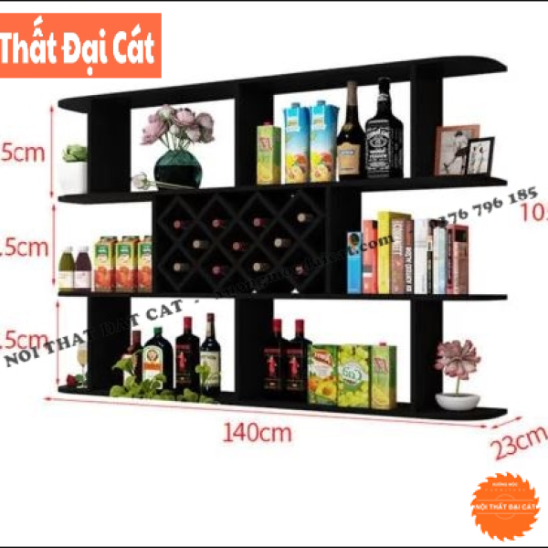 Kệ rượu trang trí treo tường TR068