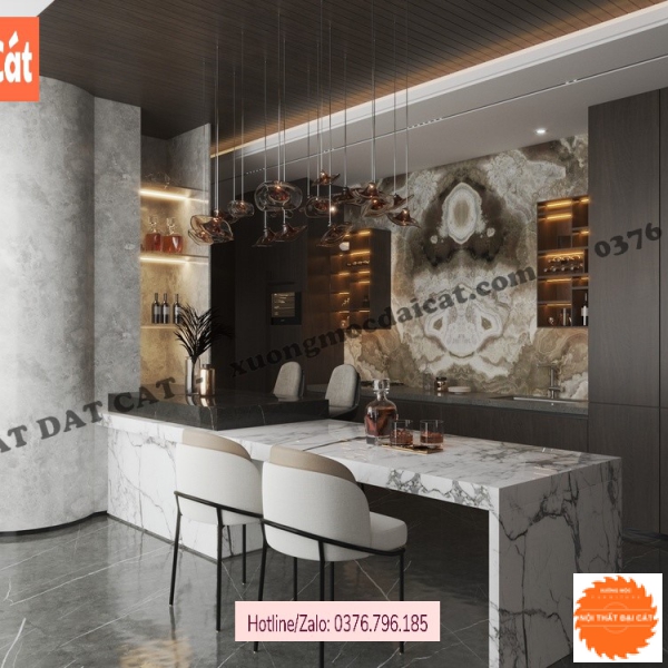Quầy bar bếp hiện đại ĐB032