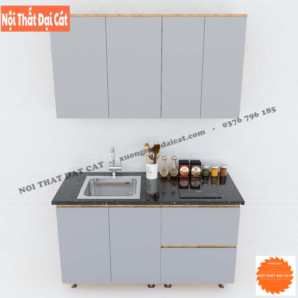Tủ bếp mini thiết kế đa năng TBMN007