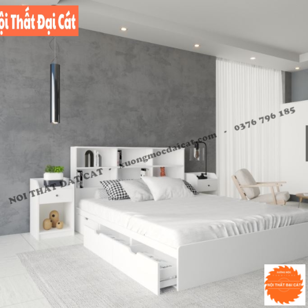 Giường ngủ gỗ thiết kế đa năng G120