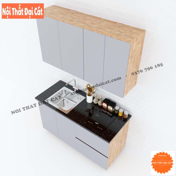 Tủ bếp mini thiết kế đa năng TBMN007
