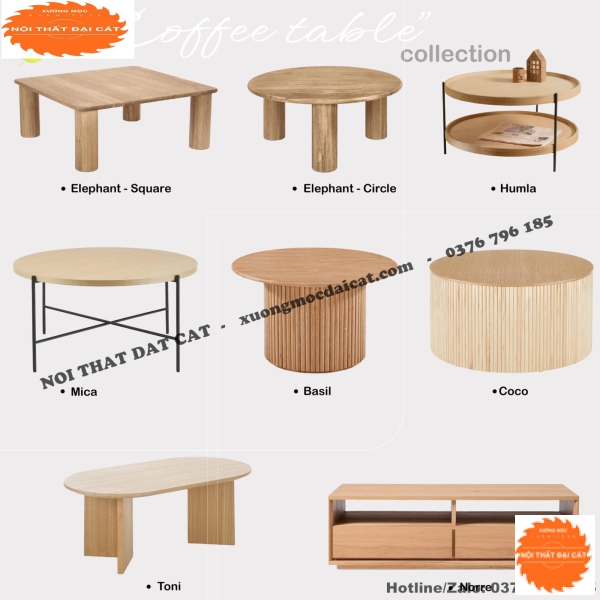 Bàn sofa - bàn trà phòng khách BS057