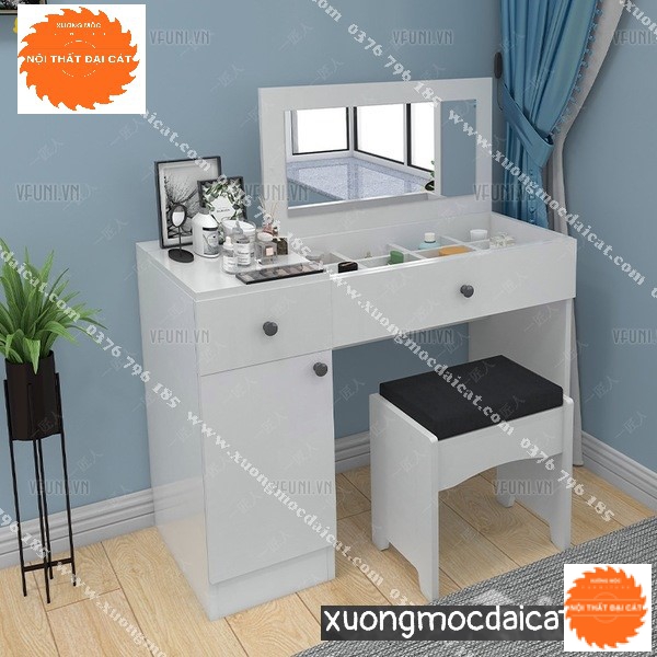 Bàn trang điểm gỗ thiết kế giấu gương BTĐ073
