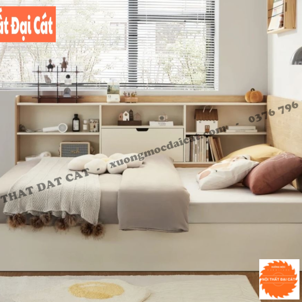 Giường ngủ cao cấp bằng gỗ G139