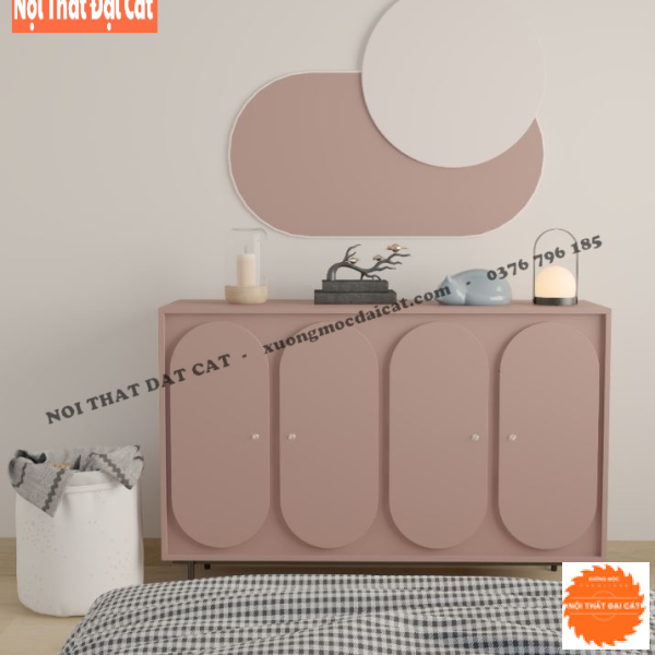 Tủ lưu trữ đồ, trang trí 4 cánh hiện đại TĐ068