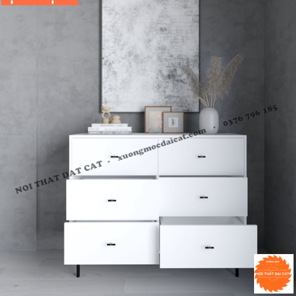 Tủ để đồ, tủ trang trí 6 hộc kéo TĐ070
