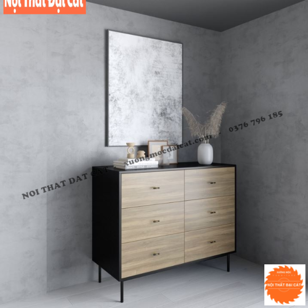 Tủ để đồ, tủ trang trí 6 hộc kéo TĐ070