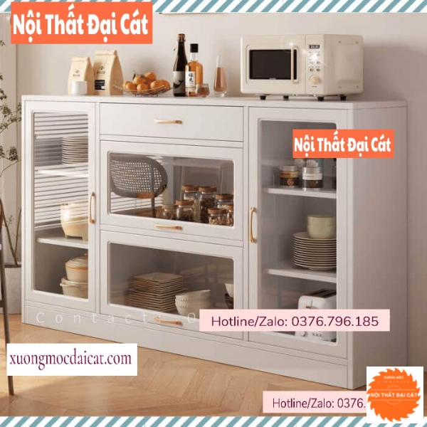 Tủ đựng đồ nhà bếp dáng thấp cánh kính TBN104
