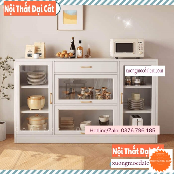 Tủ đựng đồ nhà bếp dáng thấp cánh kính TBN104