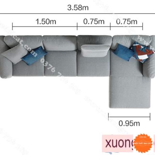 Ghế sofa góc L thiết kế sang trọng