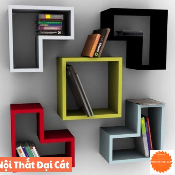 Kệ trang trí treo tường đẹp KTT092