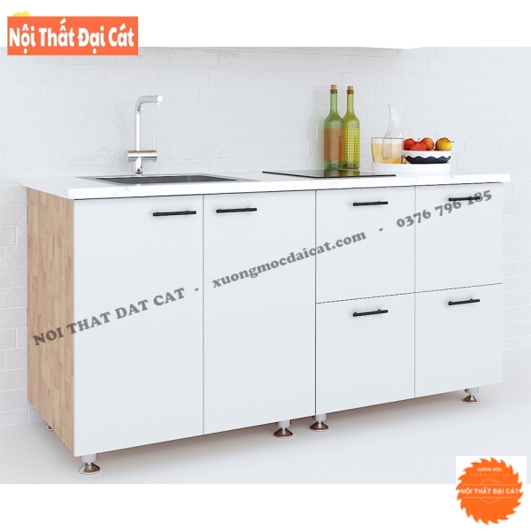 Tủ bếp mini cho diện tích nhỏ TBMN008