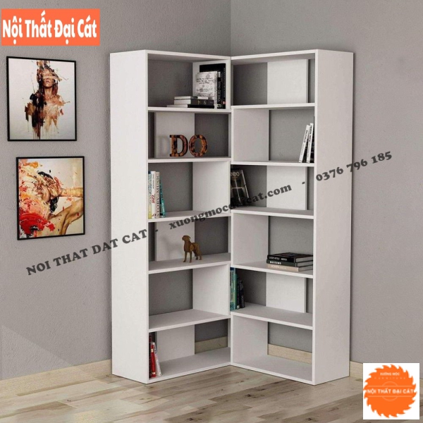 Kệ trang trí - kệ sách góc tường KTT134