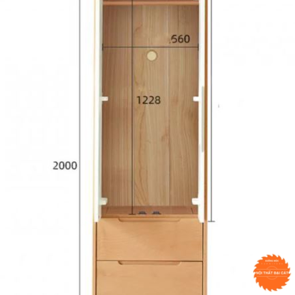 Tủ áo quần gỗ công nghiệp MDF TA171