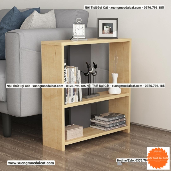 Bàn gỗ cạnh sofa tone trắng BGS005