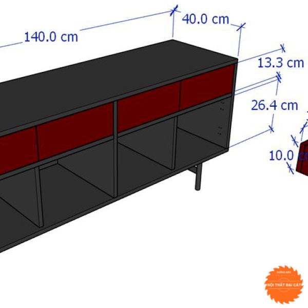 Kệ tivi để phòng khách hiện đại KTV362