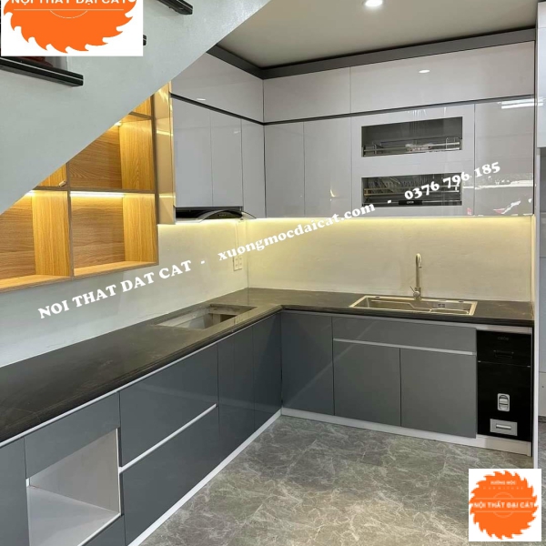 Tủ bếp gỗ MDF chống ẩm MS0016