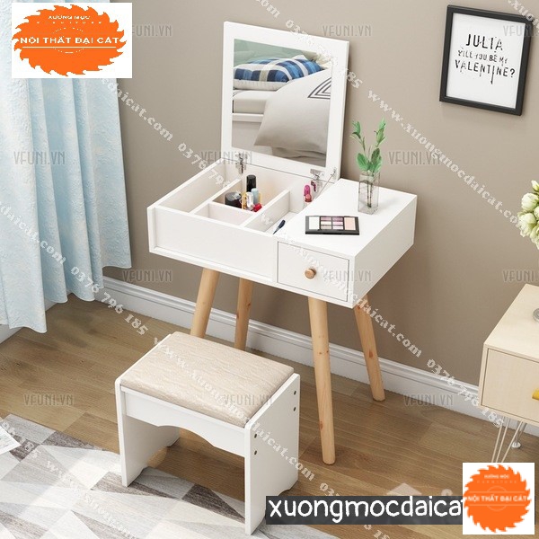 Bàn trang điểm kính lật BTĐ074