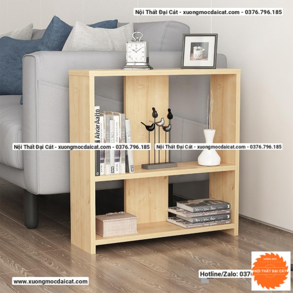Bàn gỗ cạnh sofa tone trắng BGS005