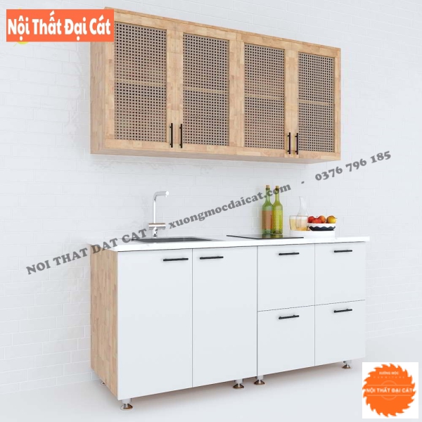 Tủ bếp mini cho diện tích nhỏ TBMN008