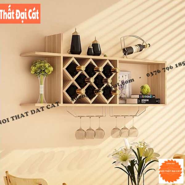Kệ rượu treo tường nhỏ gọn TR069