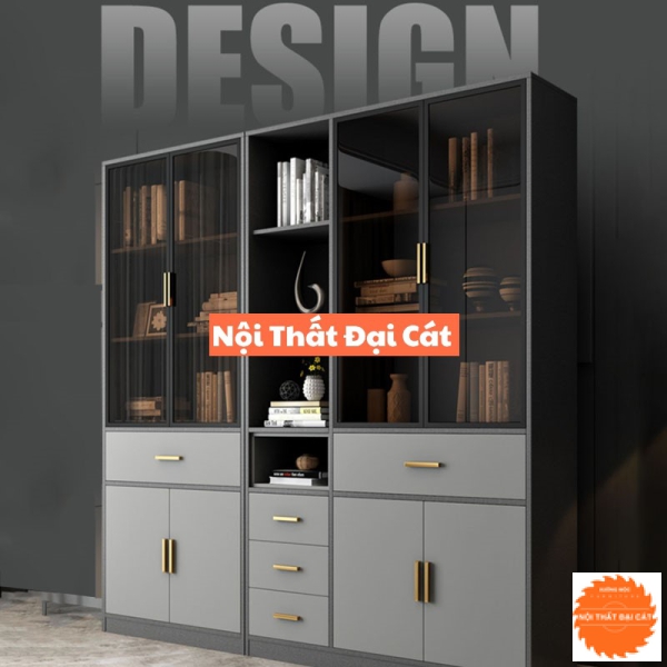 Tủ hồ sơ gỗ văn phòng hiện đại THS092