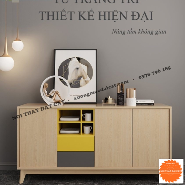 Tủ trang trí thiết kế hiện đại TĐ091