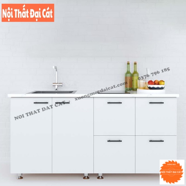 Tủ bếp mini cho diện tích nhỏ TBMN008