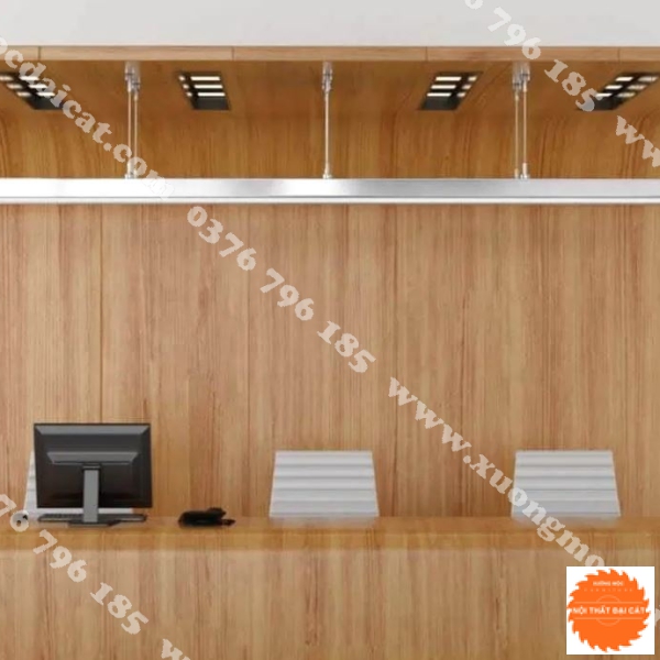 Vách logo cho quầy lễ tân MS0030