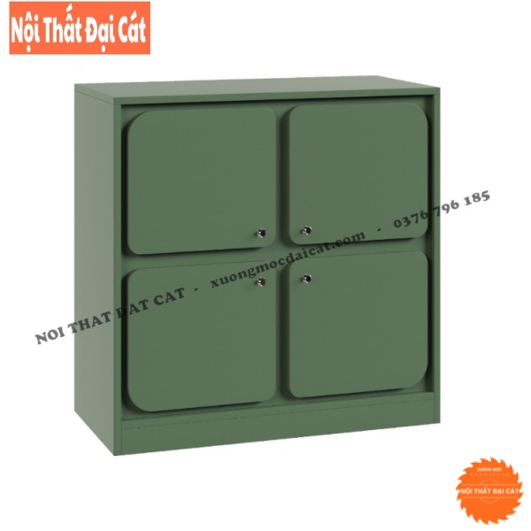 Tủ lưu trữ trưng bày thiết kế 4 cánh mở TĐ077