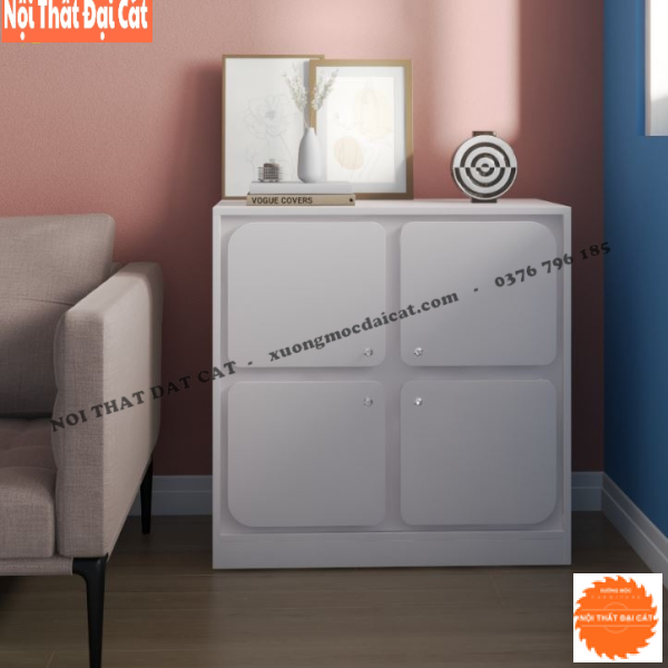 Tủ lưu trữ trưng bày thiết kế 4 cánh mở TĐ077