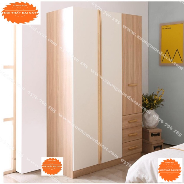 Tủ áo quần kết hợp 2 màu hiện đại TA201