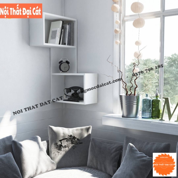 Kệ trang trí treo tường đẹp KTT098