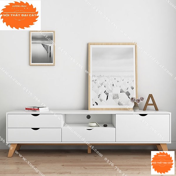 Kệ tivi gỗ đẹp hiện đại cho gia đình KTV264