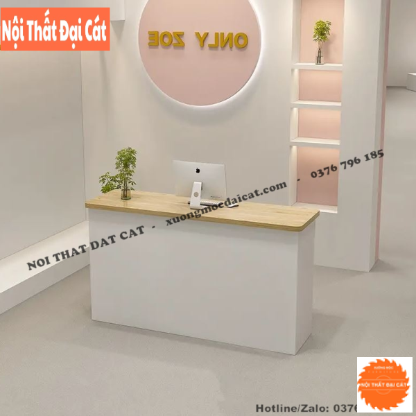 Quầy thu ngân nhỏ gỗ công nghiệp QTN037